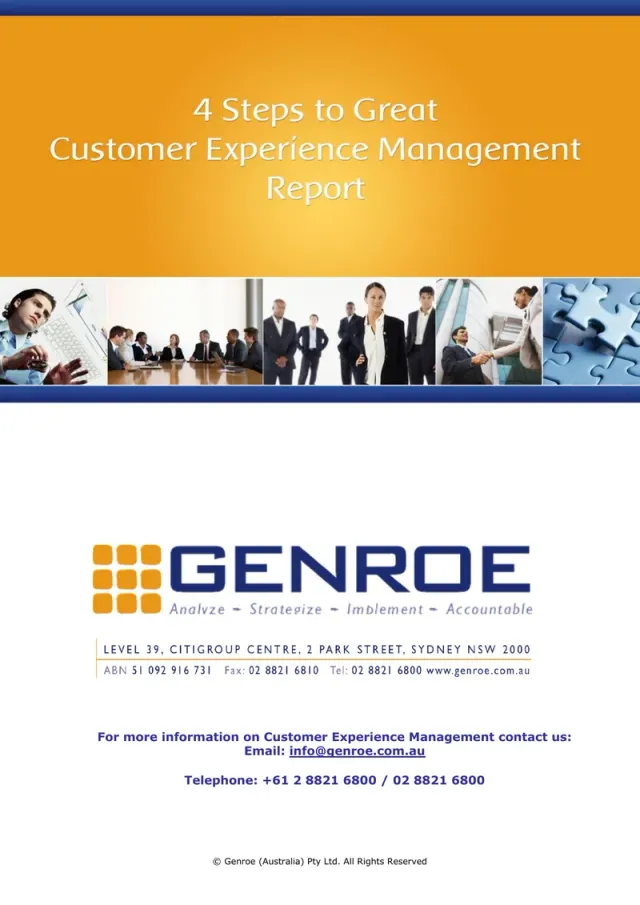 4 Steps to Customer Experience Management