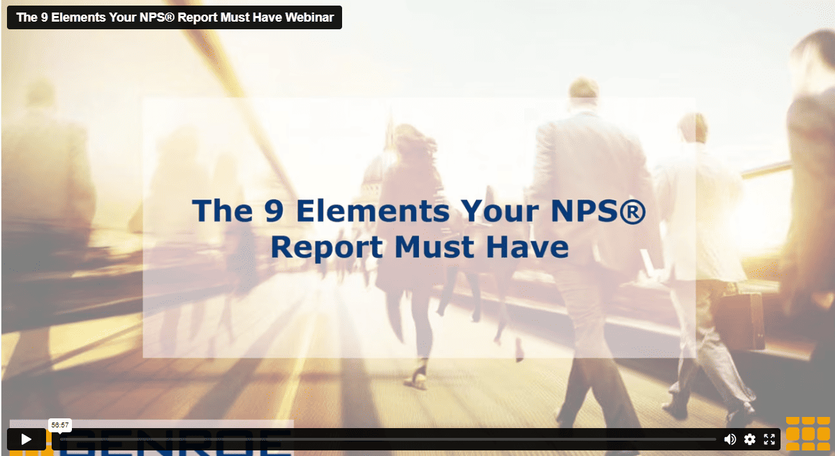 The 9 Elements Your NPS® Report Must Have [On-Demand Webinar]